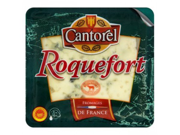 Cantorel Овечий сыр с благородной голубой плесенью Рокфор 100 г